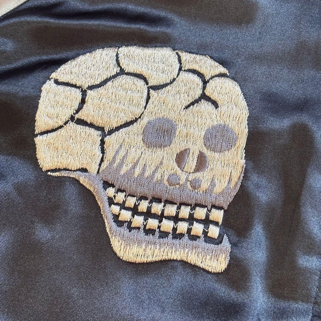 わ*き様 【入手困難】名作 東洋エンタープライズ 髑髏 スカジャン 中綿 リバー