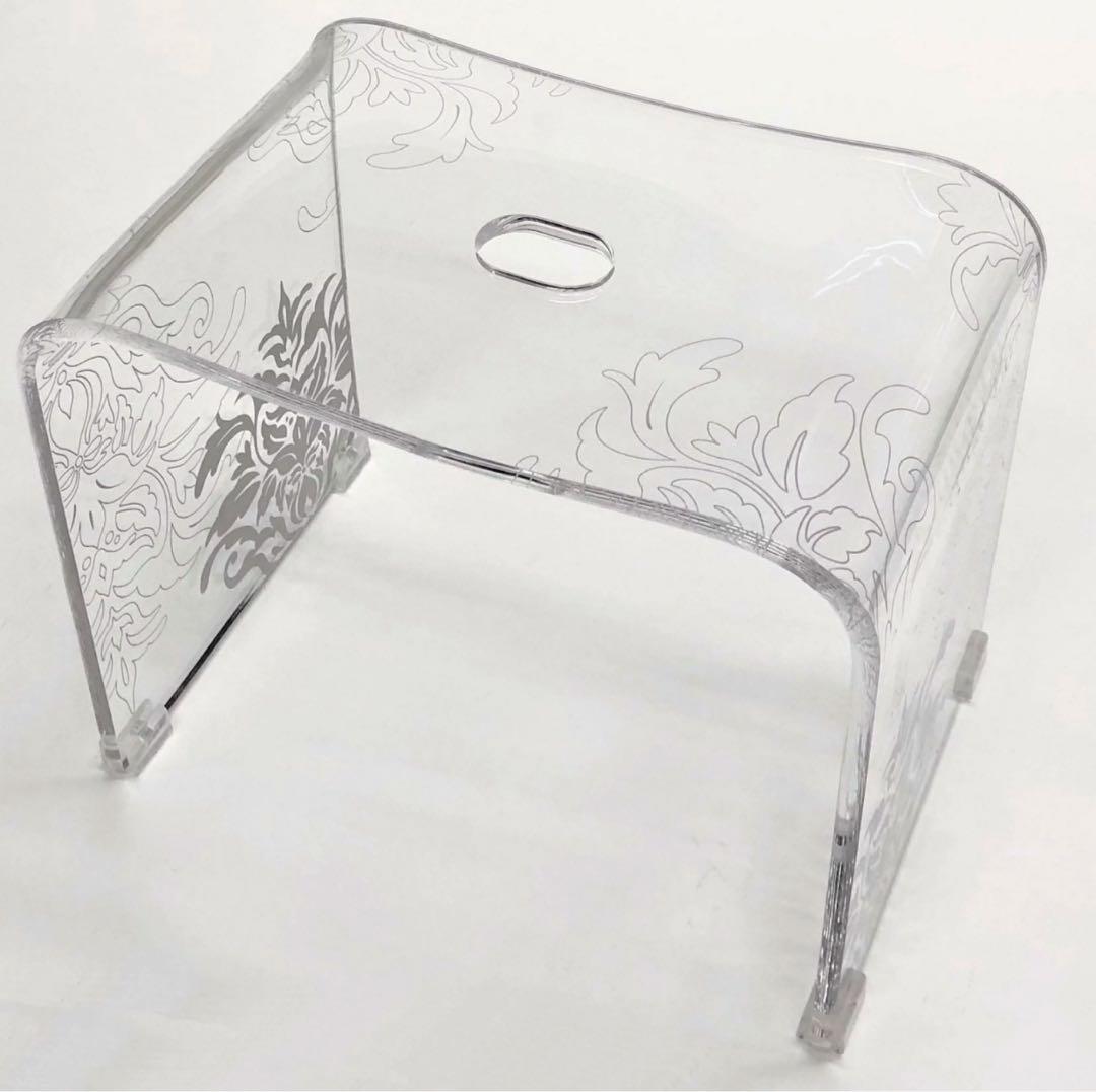 お得◎新品未使用　アクリル　高級 バスチェア　センコー　サミーラ　L クリア