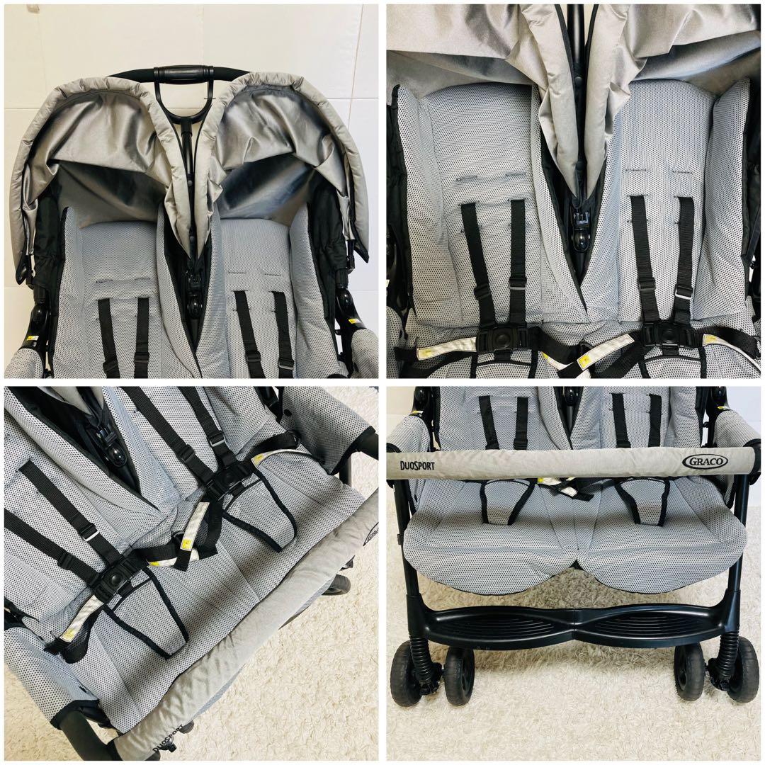 【美品】【おまけ付き】グレコ　2人乗りベビーカー　デュオスポーツ　双子　年子