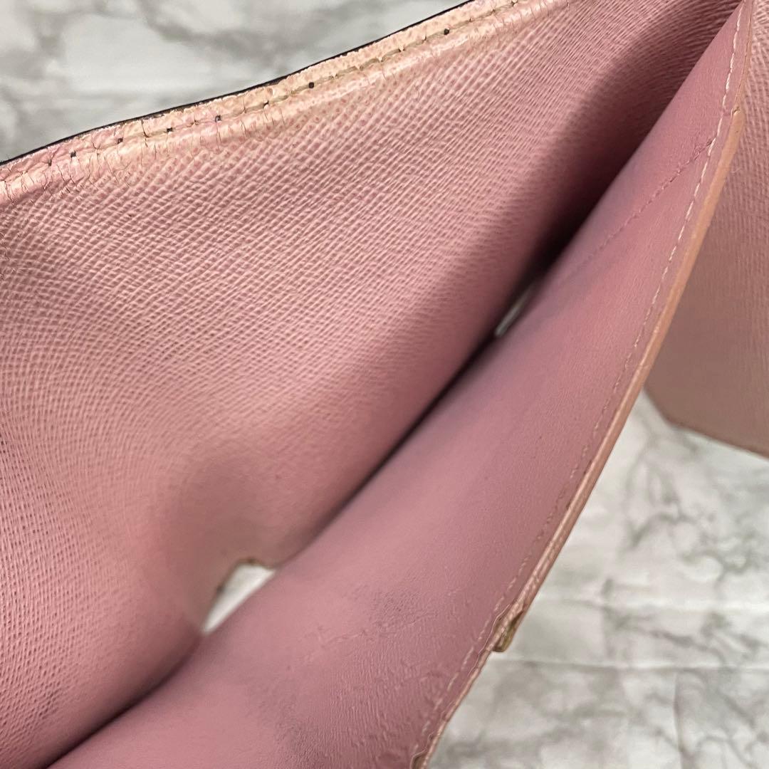 ルイヴィトン ポルトフォイユヴィクトリーヌ 財布 ローズバレリーヌ ピンク