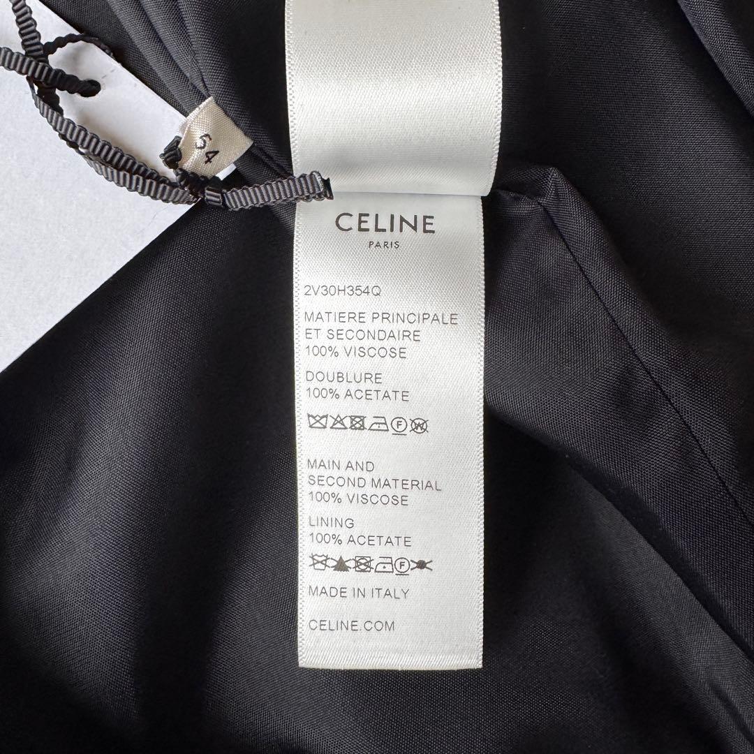 CELINE テディブルゾン コーチジャケット スタジャン　54 ブラック