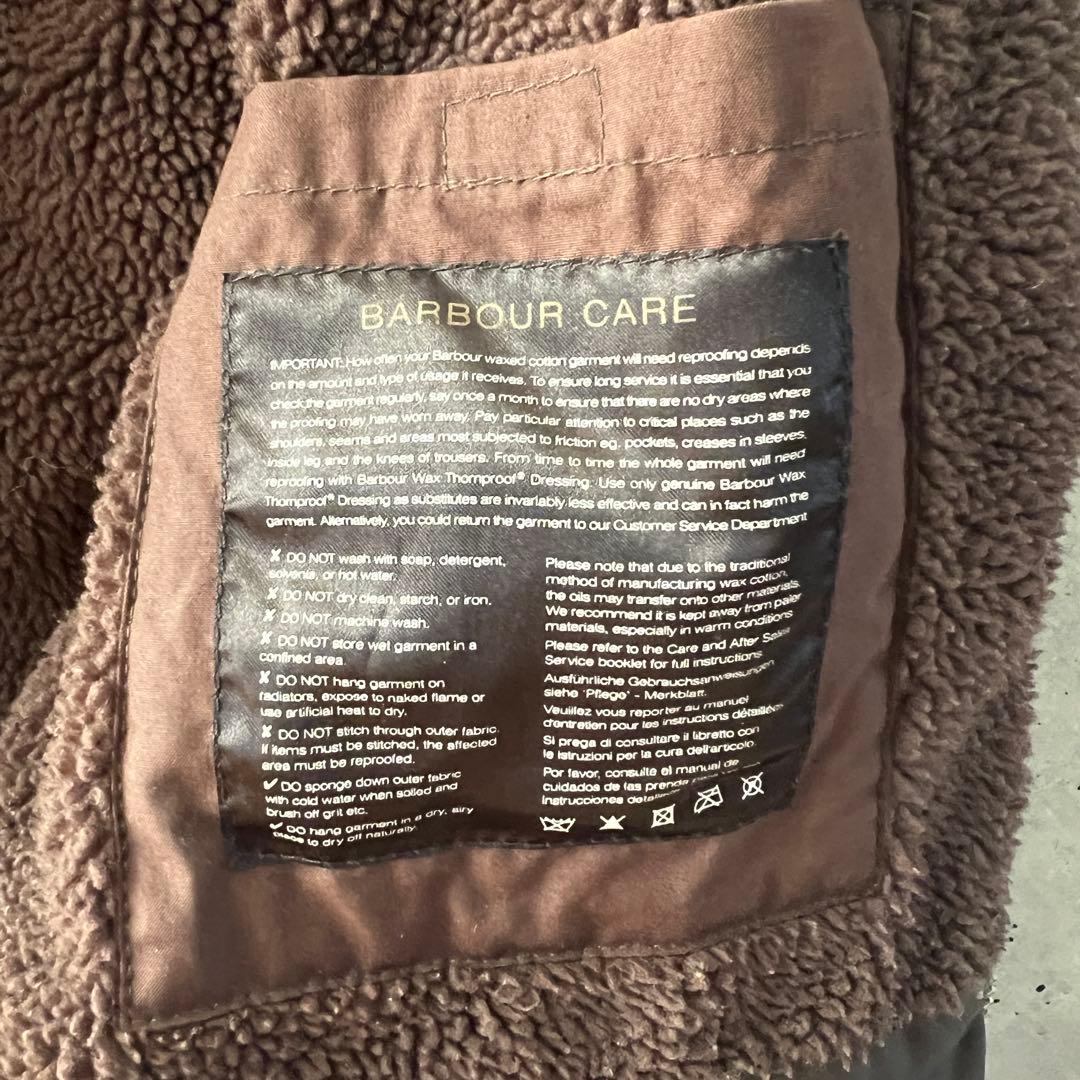 裏ボア 希少モデル Barbour BEDALE 34 Wax カーキ セージ