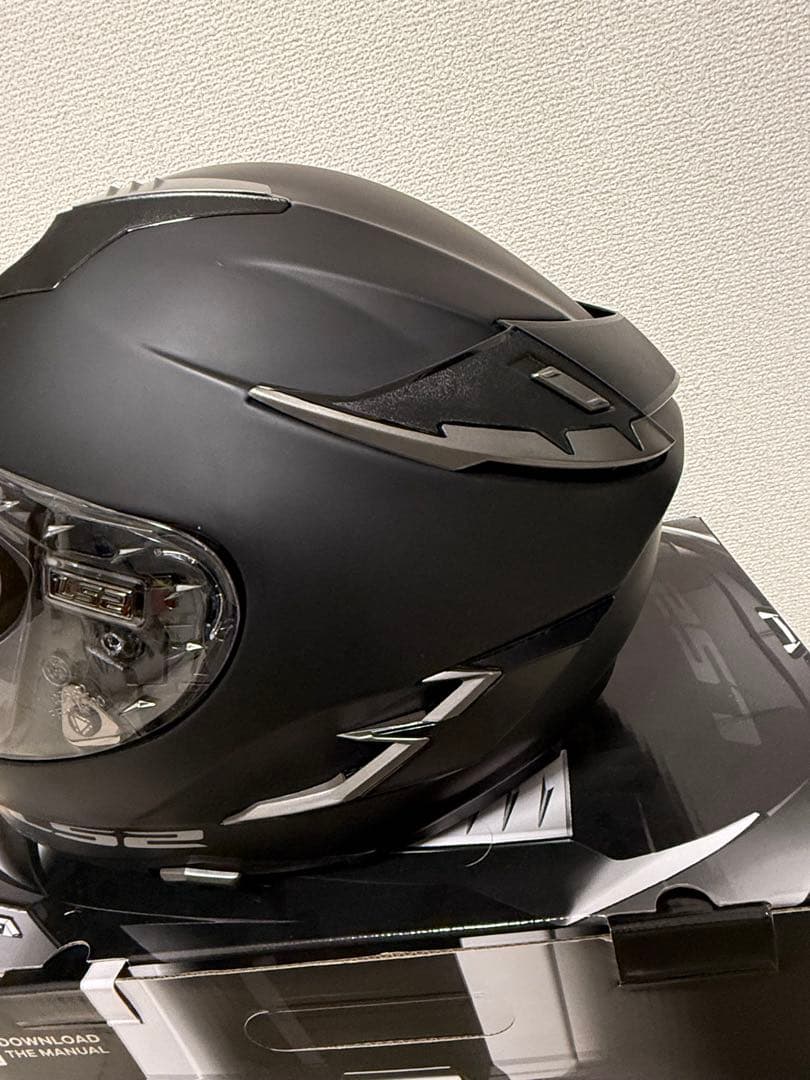 LS2 ヘルメット CHALLENGER F MATT BLACK サイズ M