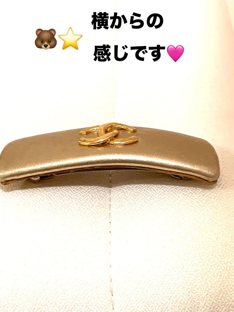 希少‼️CHANELバレッタゴールドヴィンテージCOCOマーク
