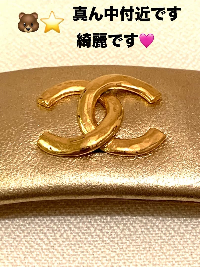 希少‼️CHANELバレッタゴールドヴィンテージCOCOマーク