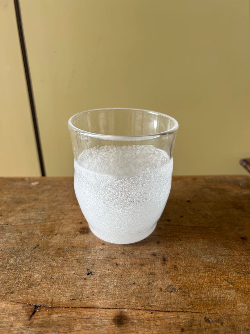 横山秀樹さん　ガラスコップ　手吹きガラス　エアバブル