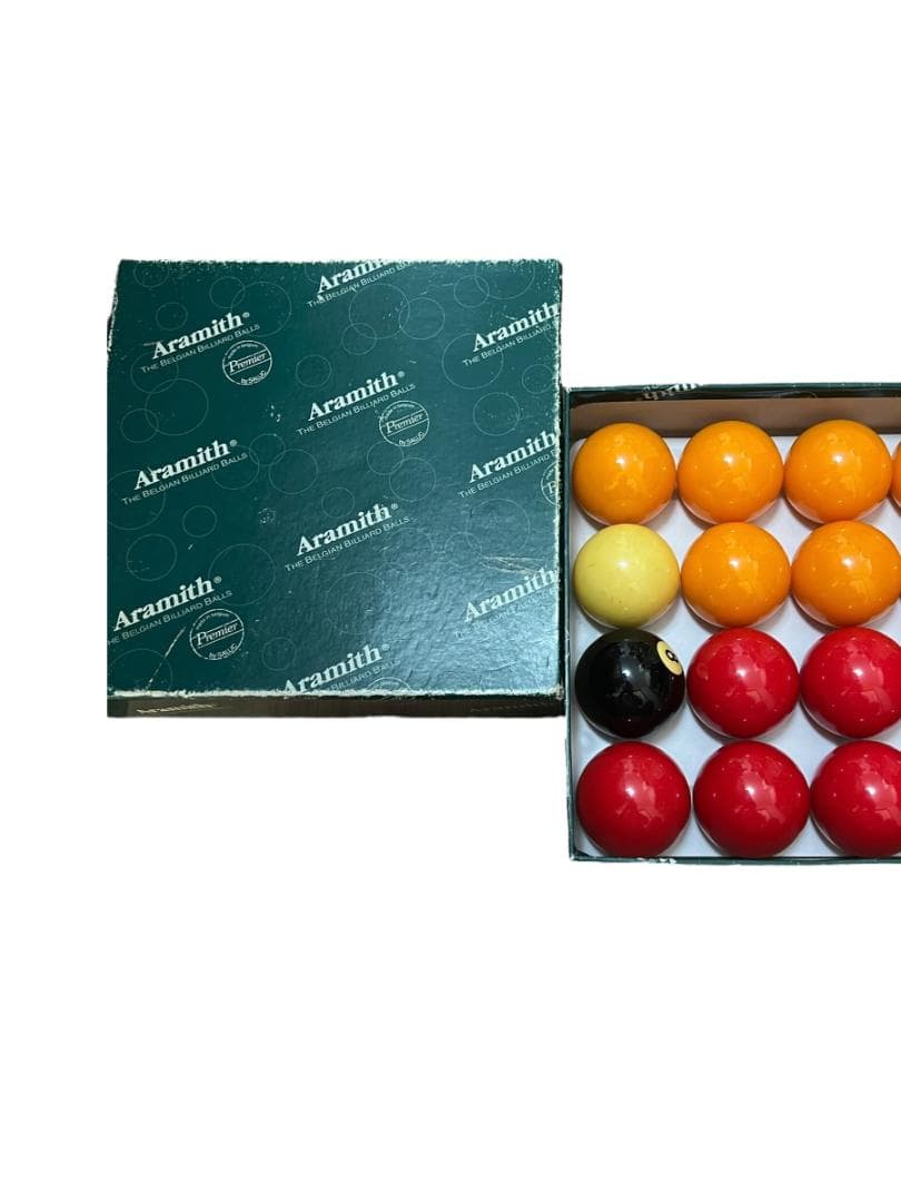 ビリヤードボール 赤黄セット 8ボール用