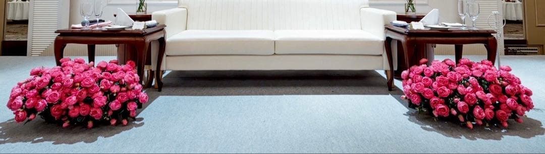 高砂 装花 造花 結婚式 挙式　ピンク　42本