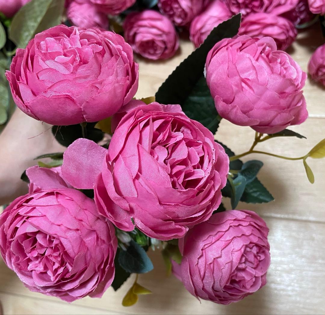 高砂 装花 造花 結婚式 挙式　ピンク　42本