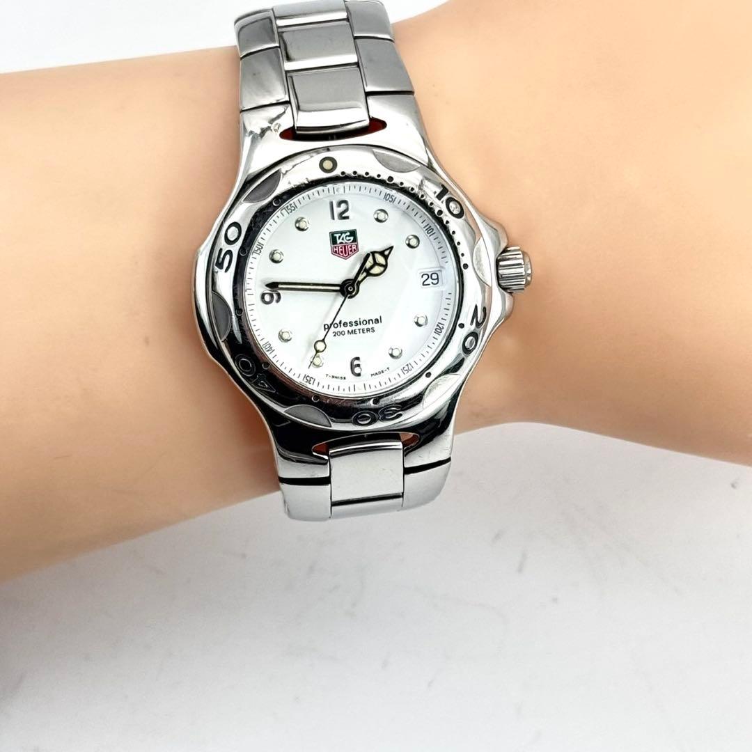 美品✨　タグホイヤー 腕時計 キリウム WL1215 白文字盤　ボーイズ　デイト