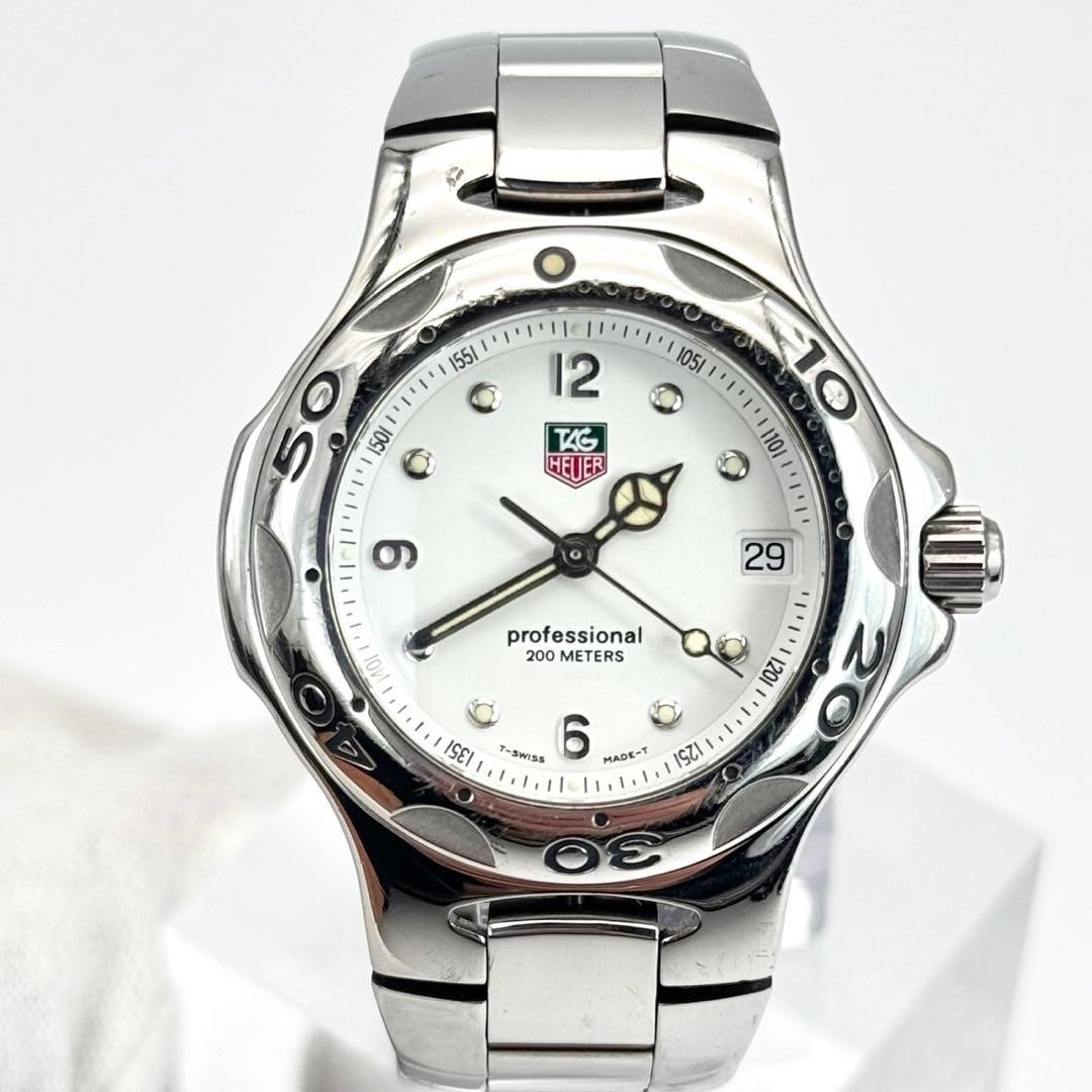 美品✨　タグホイヤー 腕時計 キリウム WL1215 白文字盤　ボーイズ　デイト