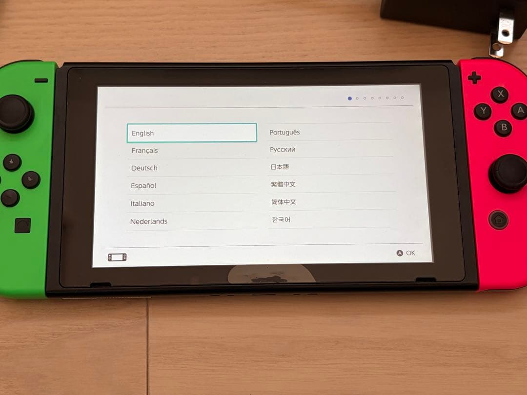 Nintendo Switch ネオンピンク/グリーン 本体 状態:良好