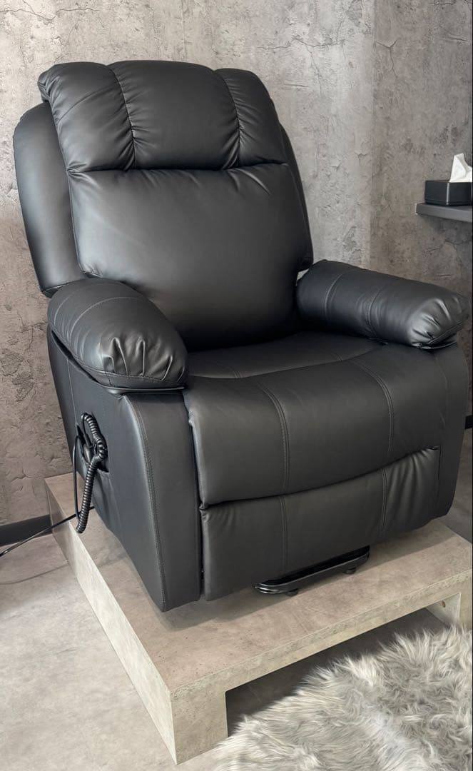 【美品】電動リクライニングチェア SHIFFON Jr ブラック