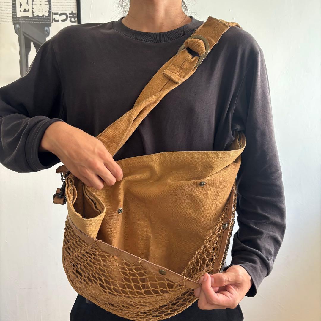 【希少】KAPITAL キャピタル 特大 レアな メッシュ スナフキン バッグ