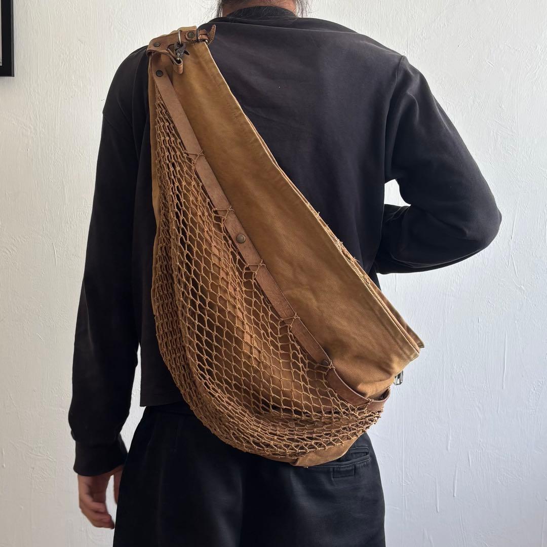 【希少】KAPITAL キャピタル 特大 レアな メッシュ スナフキン バッグ