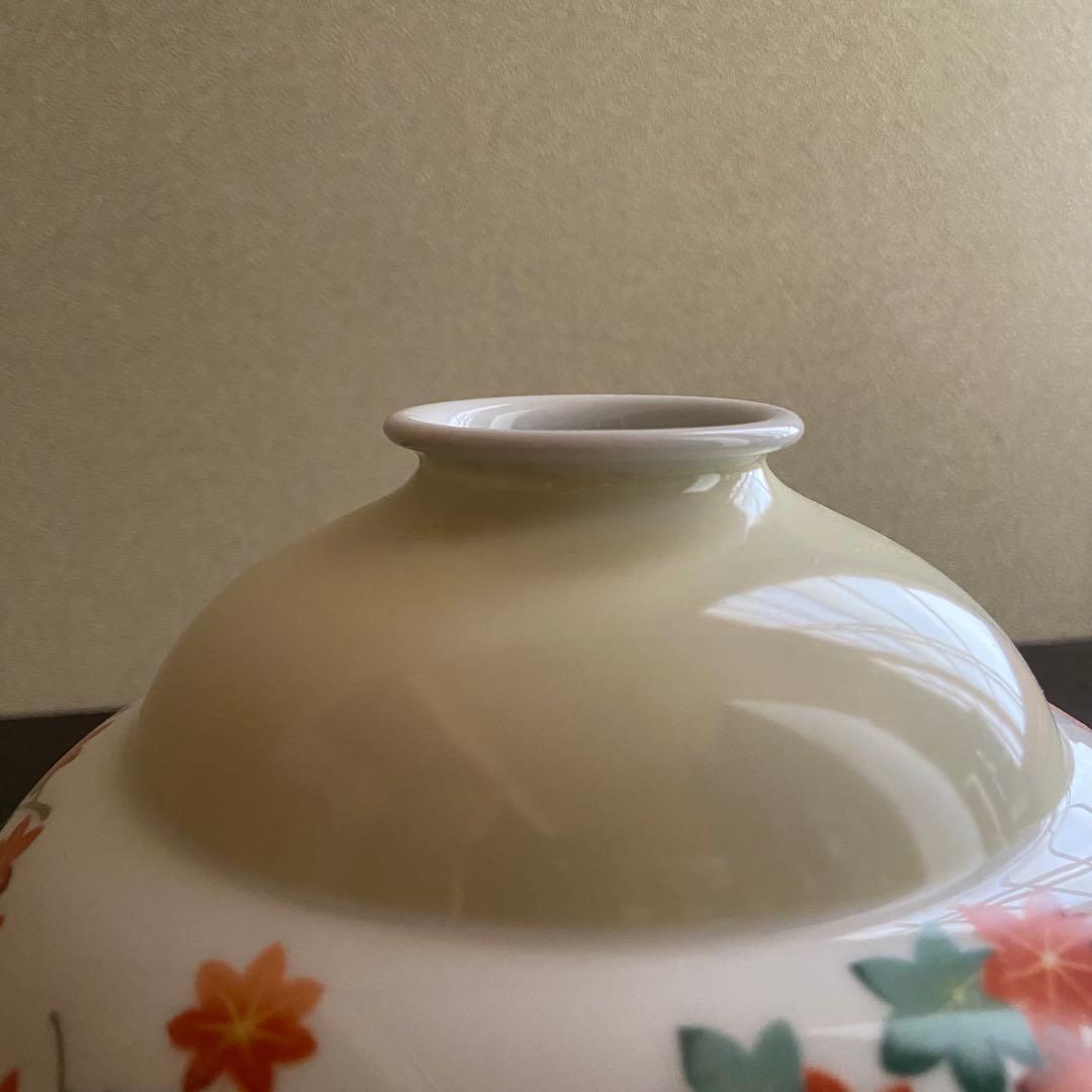 オールドノリタケ　則武　日陶　紅葉柄シェード　電笠　大正ロマン