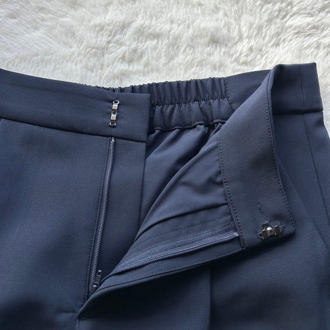 美品✨️ THE SHOP TK パンツスーツ ノーカラー ネイビー フォーマル