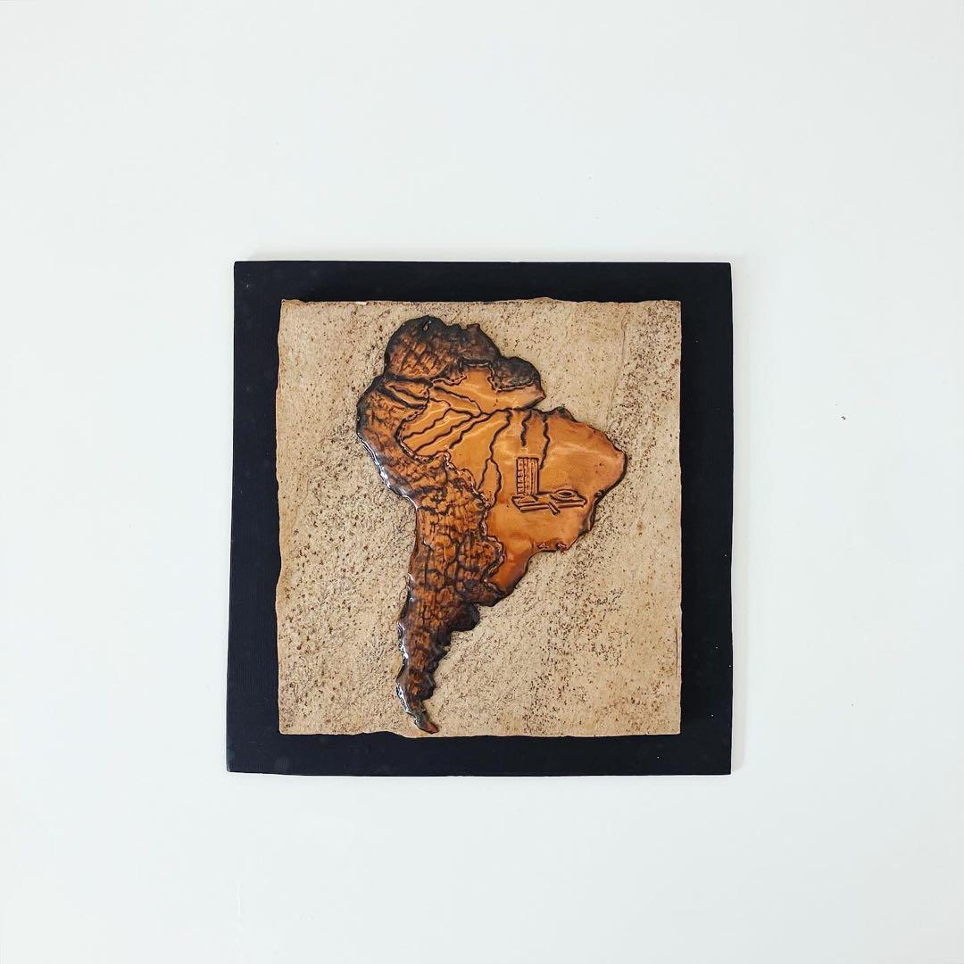 ウォールデコ　ビンテージ雑貨　コッパーアート　　古物　蚤の市　ブロカント