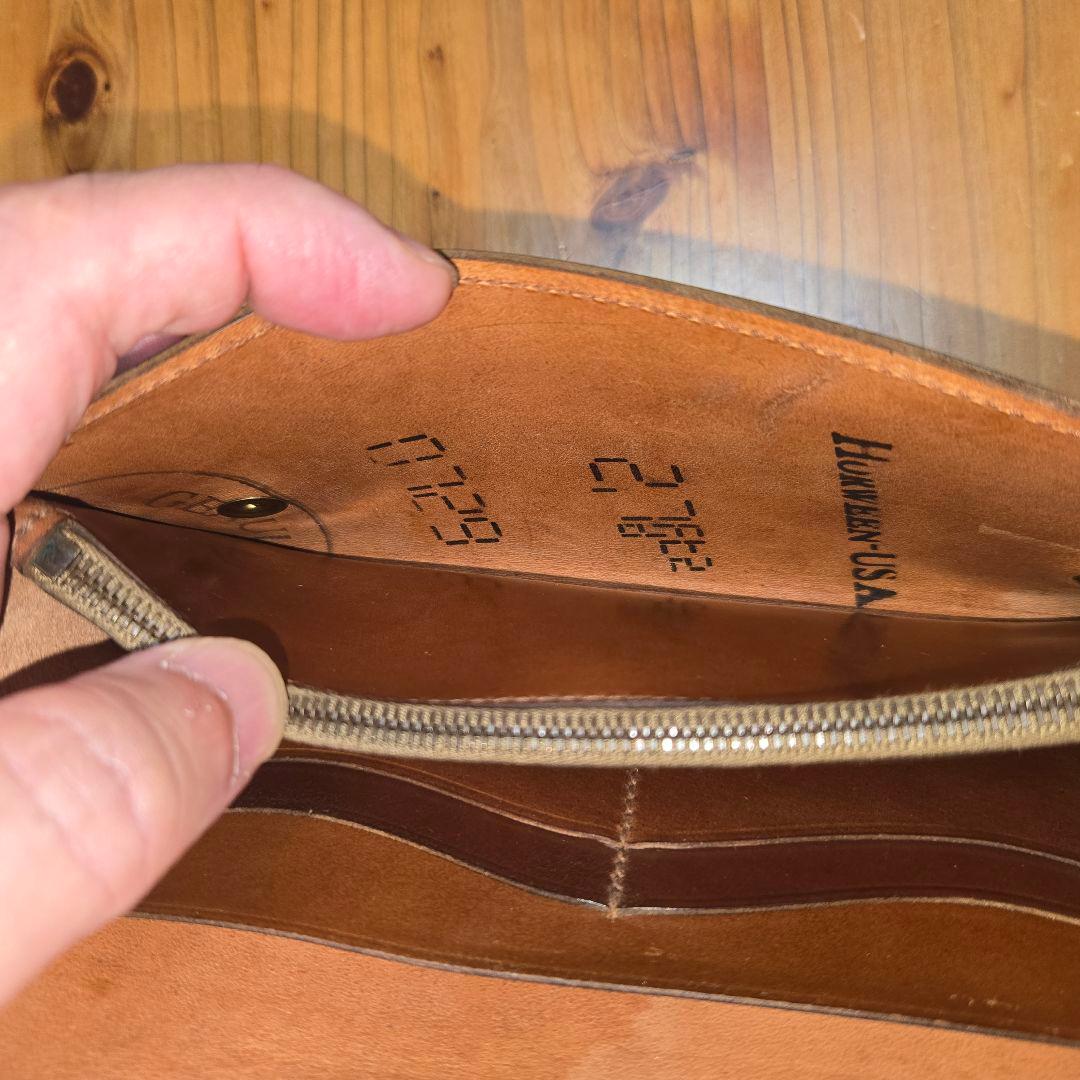 【希少】シェルコードバン　ウイスキーARTS&CRAFTS 長財布