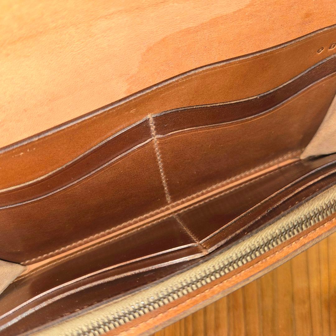 【希少】シェルコードバン　ウイスキーARTS&CRAFTS 長財布