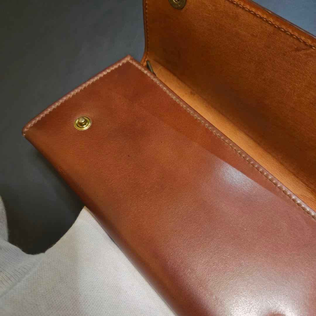 【希少】シェルコードバン　ウイスキーARTS&CRAFTS 長財布