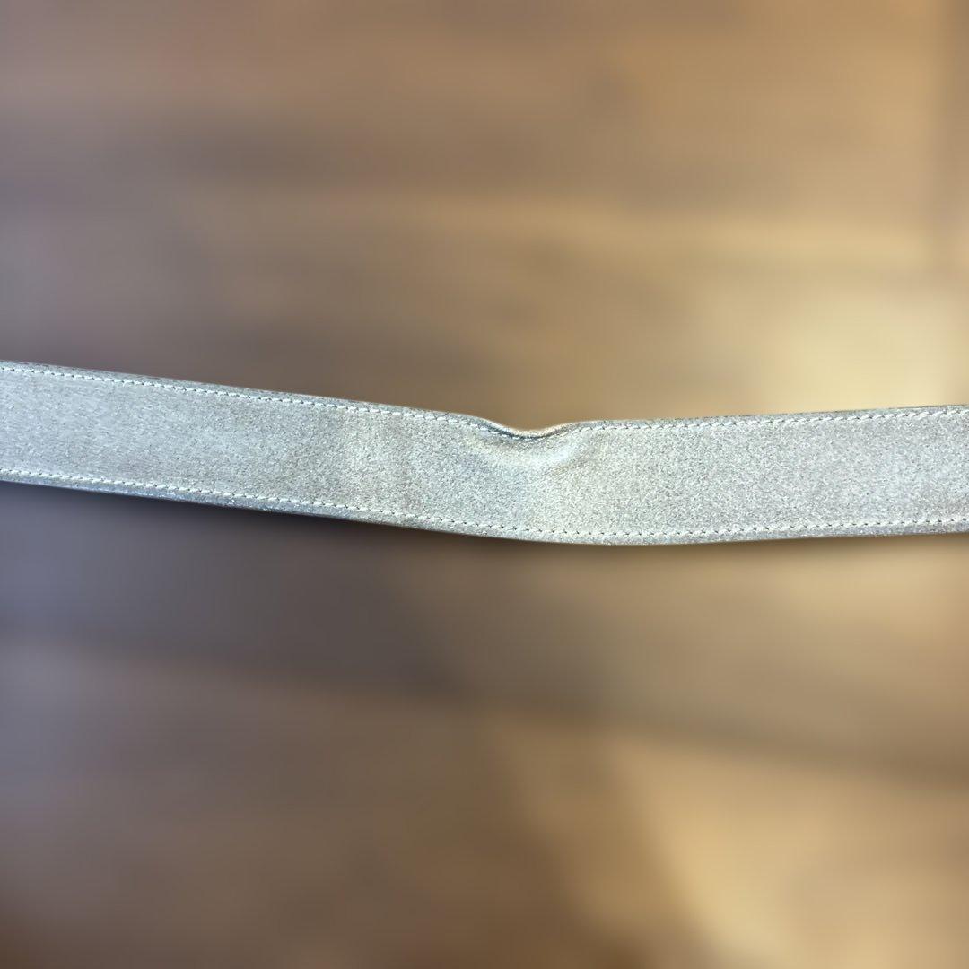 エディ期 定番 ディオールオム Dバックル スウェードベルト 85 ベージュ