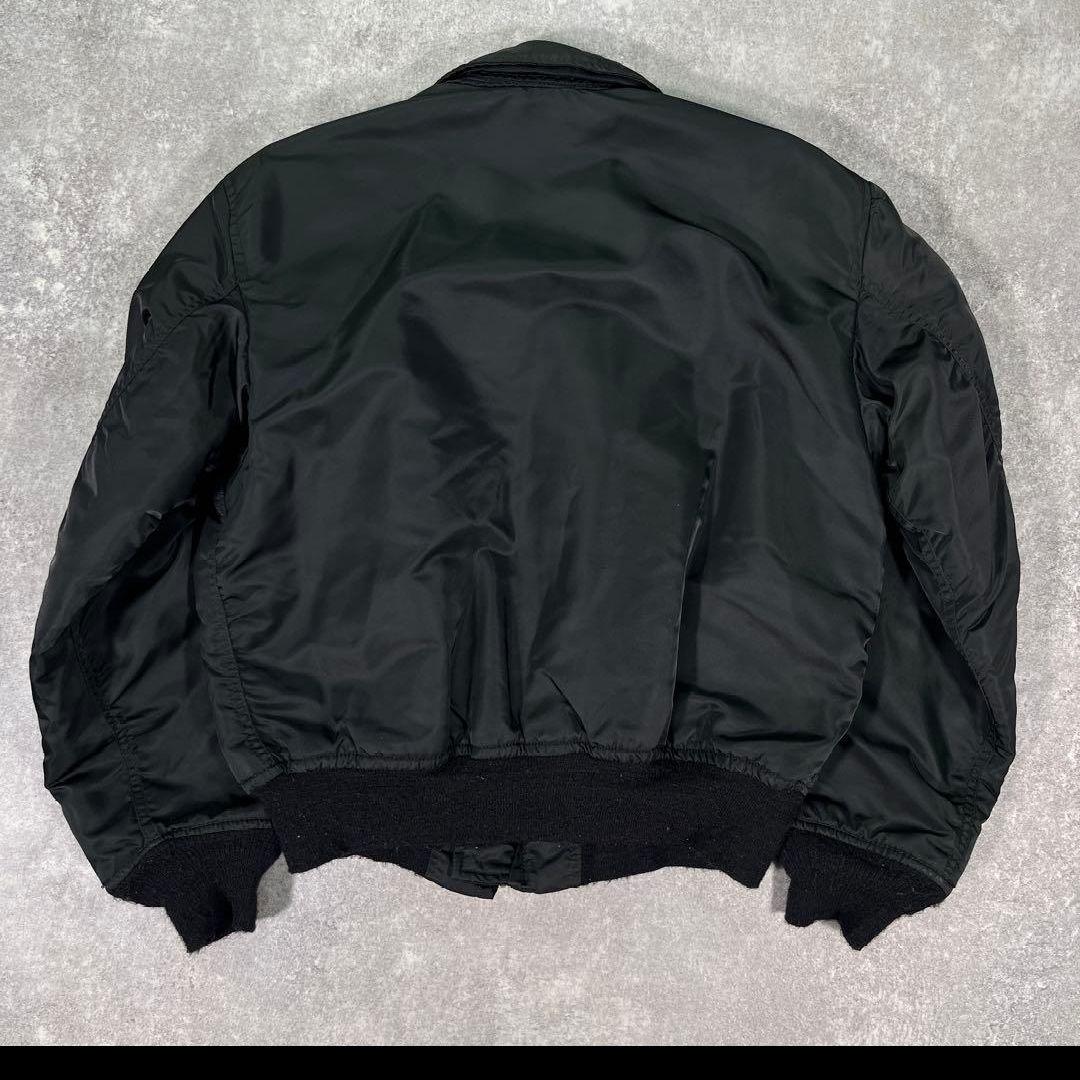 90sアルファブラック MA-1 フライトジャケットMsize