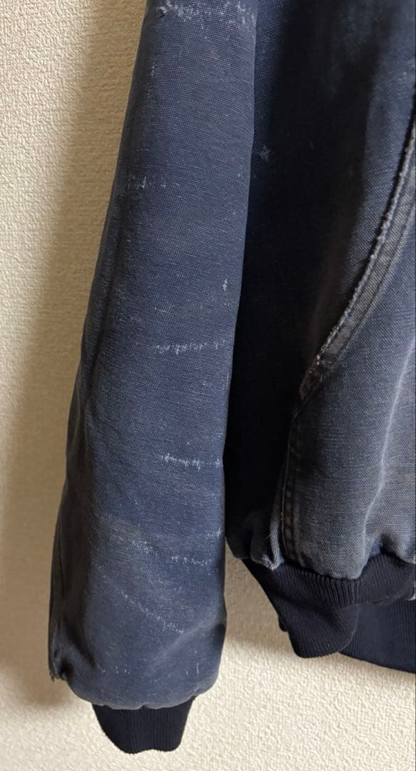 Carhartt アクティブジャケット ネイビー　フェード ボロ　USA製　L