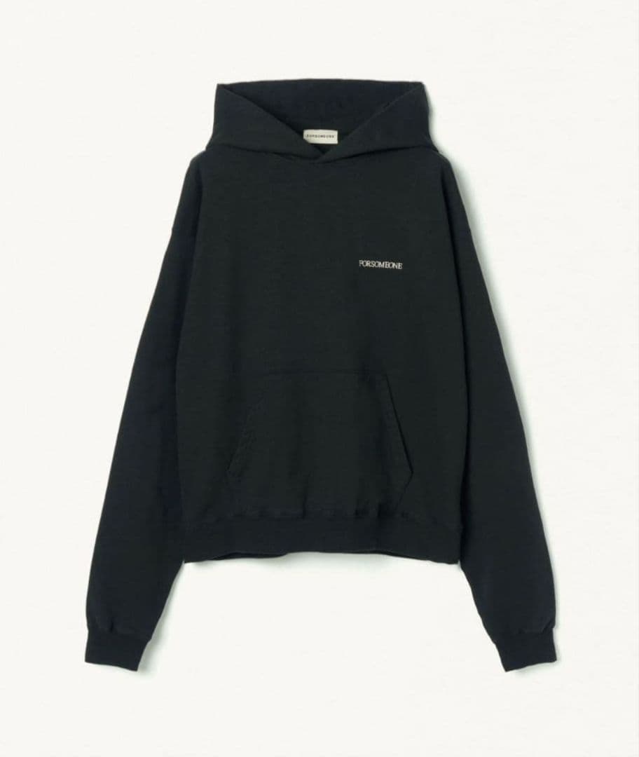 み*ん様 FORSGONEONE フード付きパーカー ブラック