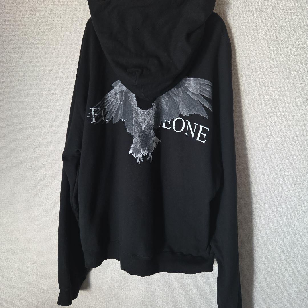 み*ん様 FORSGONEONE フード付きパーカー ブラック