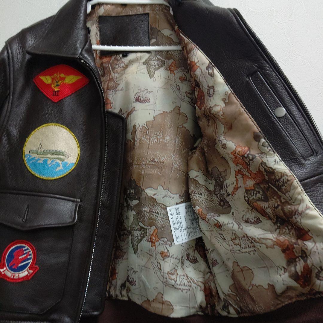 トップガンモデル A-2 フライトジャケット ブラウン