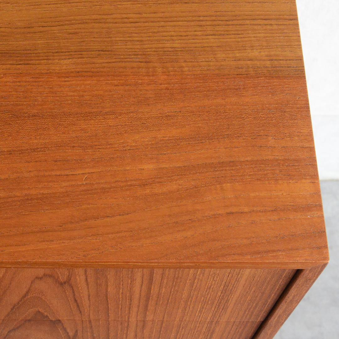 Okinawa　デンマーク チーク４段スモールチェスト 北欧家具 真鍮把手