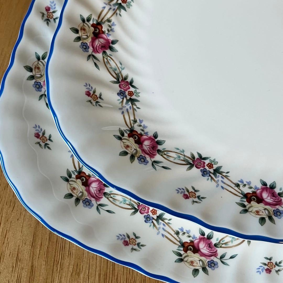 【美品】英国製　ミントン★サマーブーケ★B&Bプレート2枚