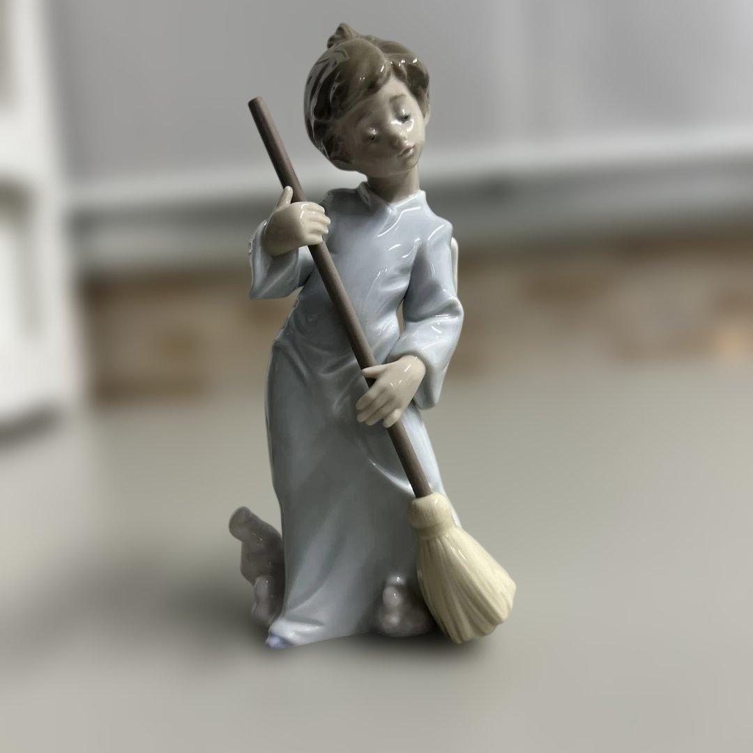 絶版/極美品】LLADRO/リヤドロ 5726 可愛い天使 「雲を払う」