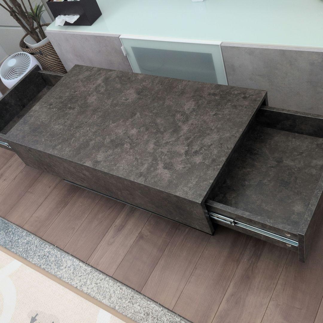 【直接お渡しor配送相談可】センターテーブル 105cm ストーングレー