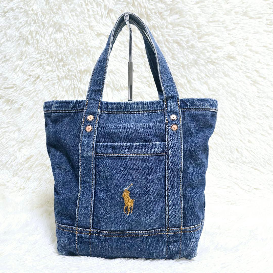 希少✨ポロラルフローレン デニム トートバッグ