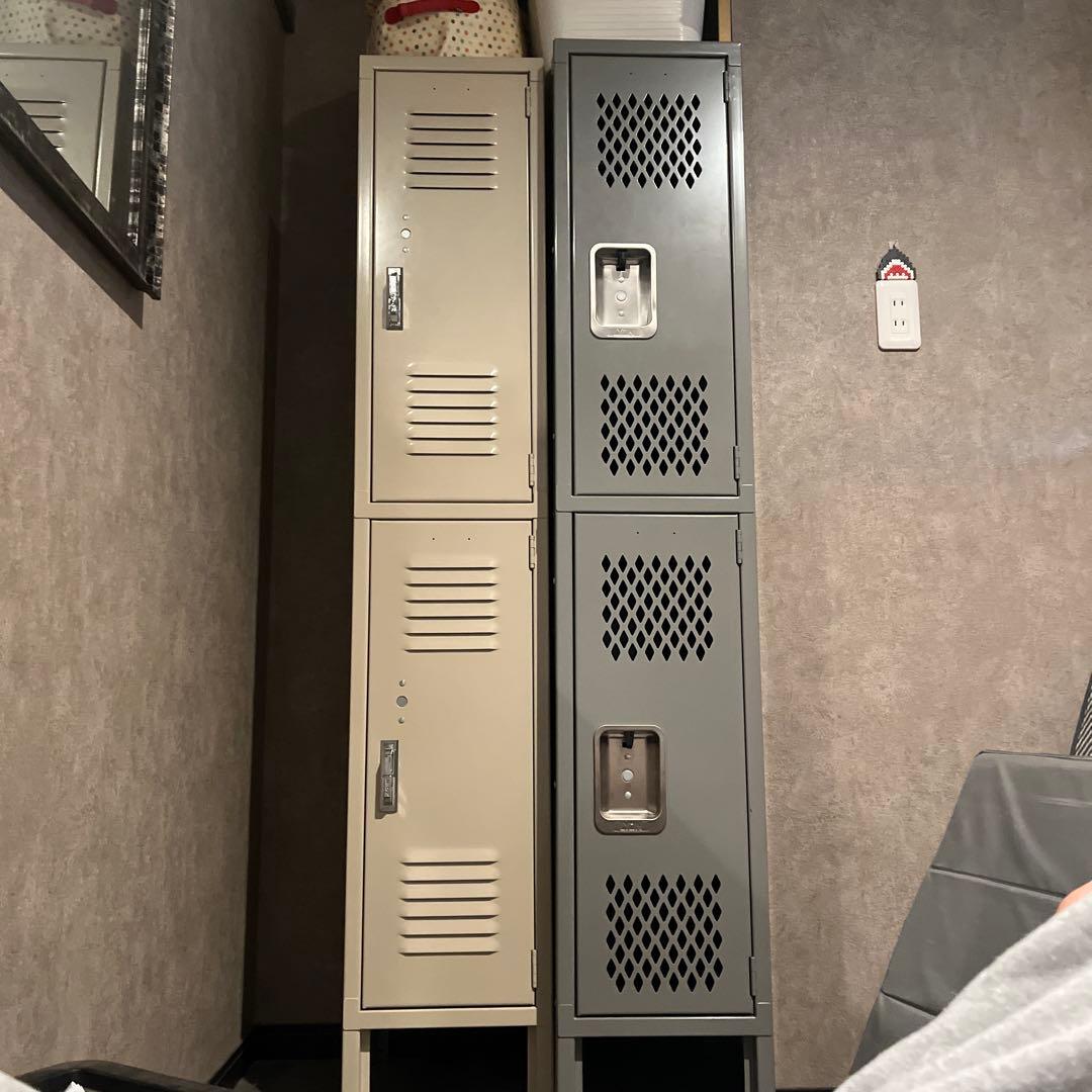 LYON リヨン 2段 スチールロッカー