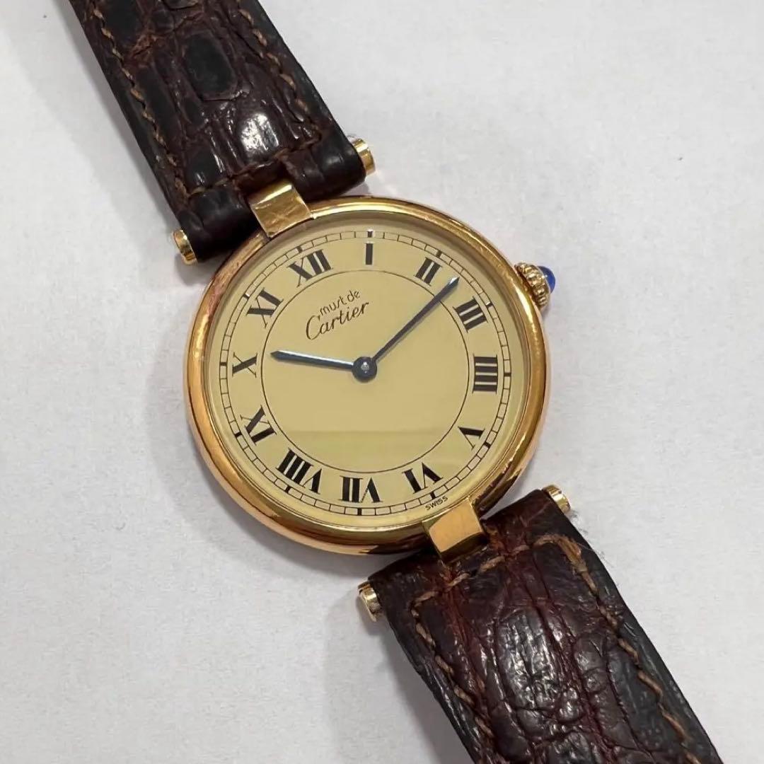 ＊　Cartier マストヴァンドーム　925刻印有　時計　稼働品
