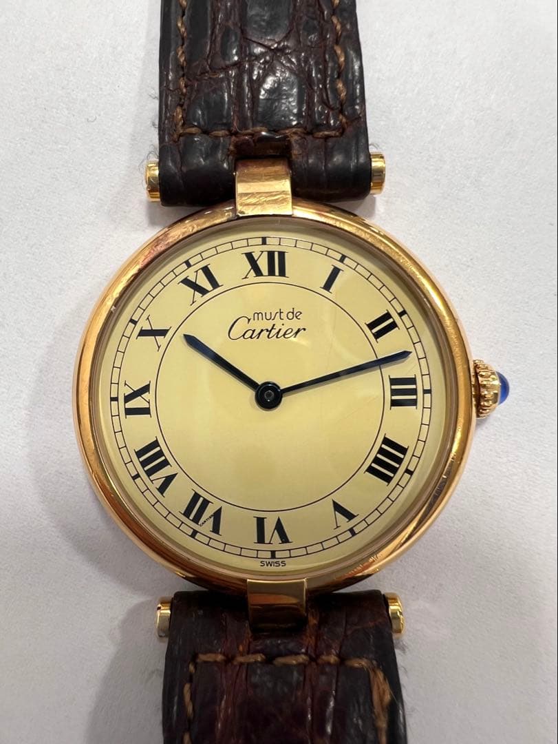 ＊　Cartier マストヴァンドーム　925刻印有　時計　稼働品