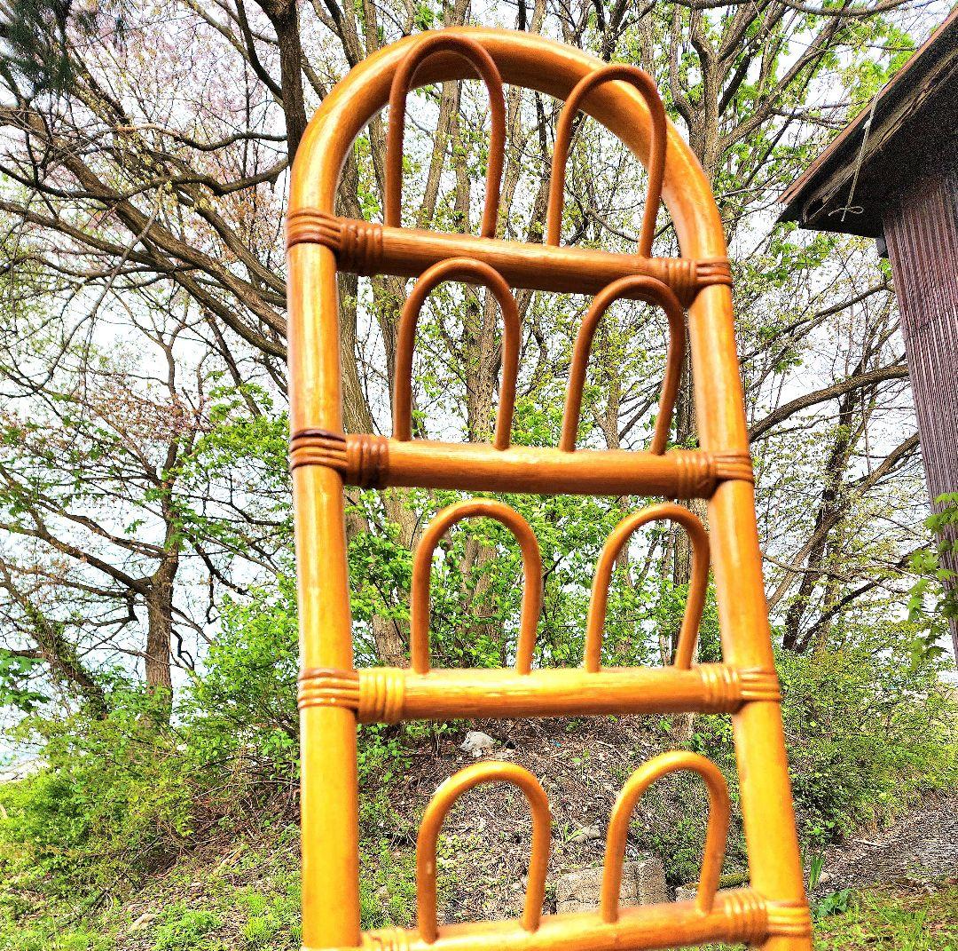 【昭和レトロ】藤籠(かご)ラタン/シューズラック