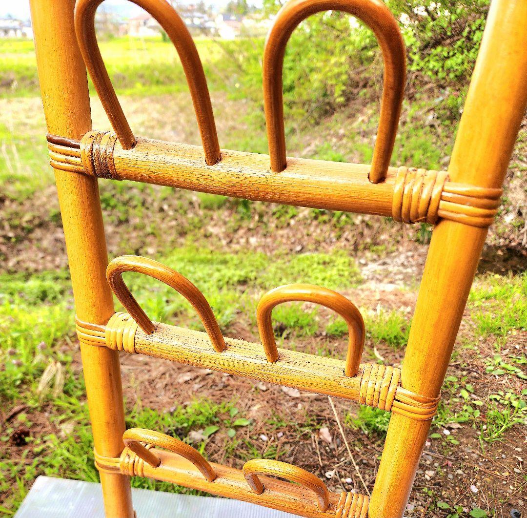 【昭和レトロ】藤籠(かご)ラタン/シューズラック