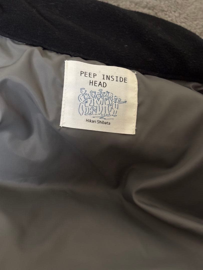 peep inside head 柴田ひかり　ダウンジャケット　グレー