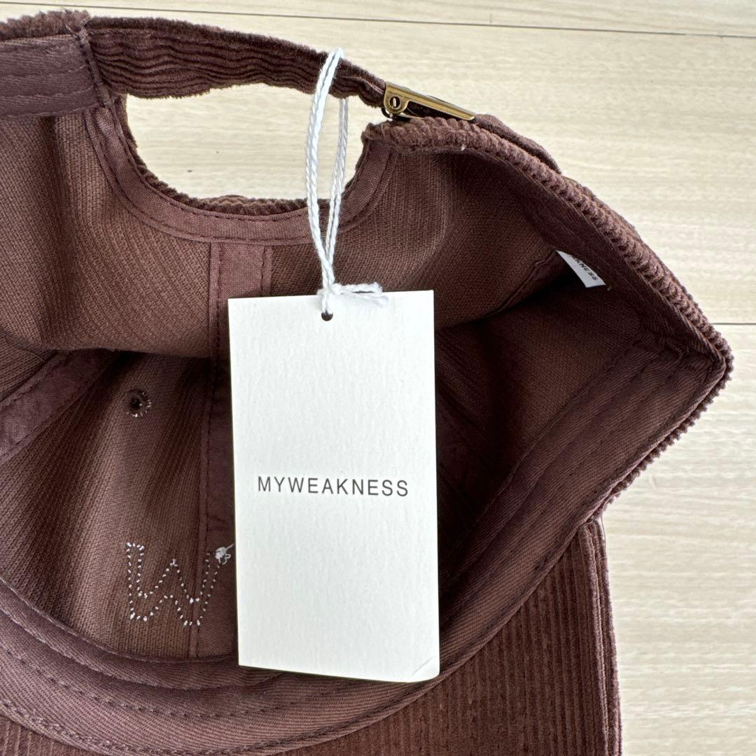 【新品未使用タグ付き】MYWEAKNESS ブラウン ベースボールキャップ