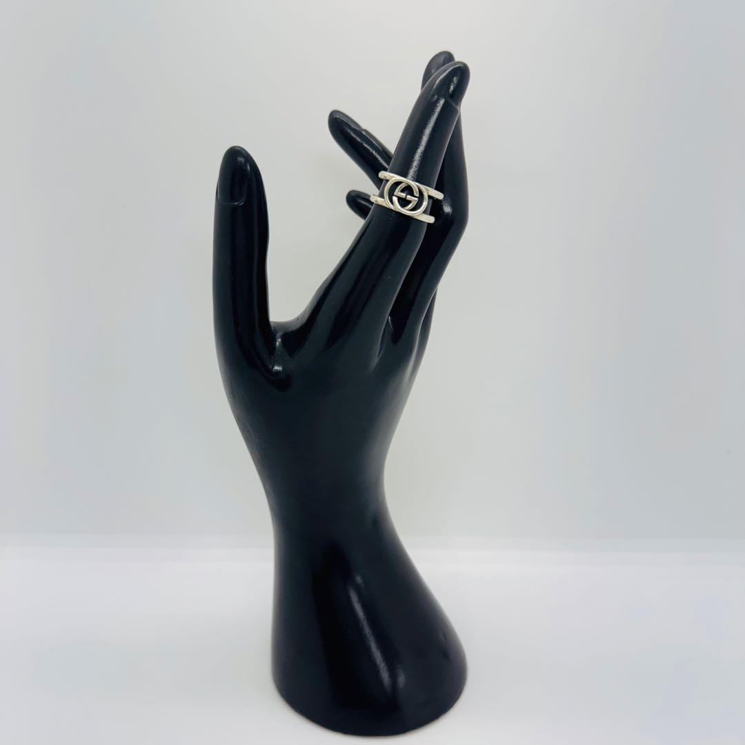 ✨GUCCI✨グッチ✨シルバー925✨インターロッキング✨Gリング✨