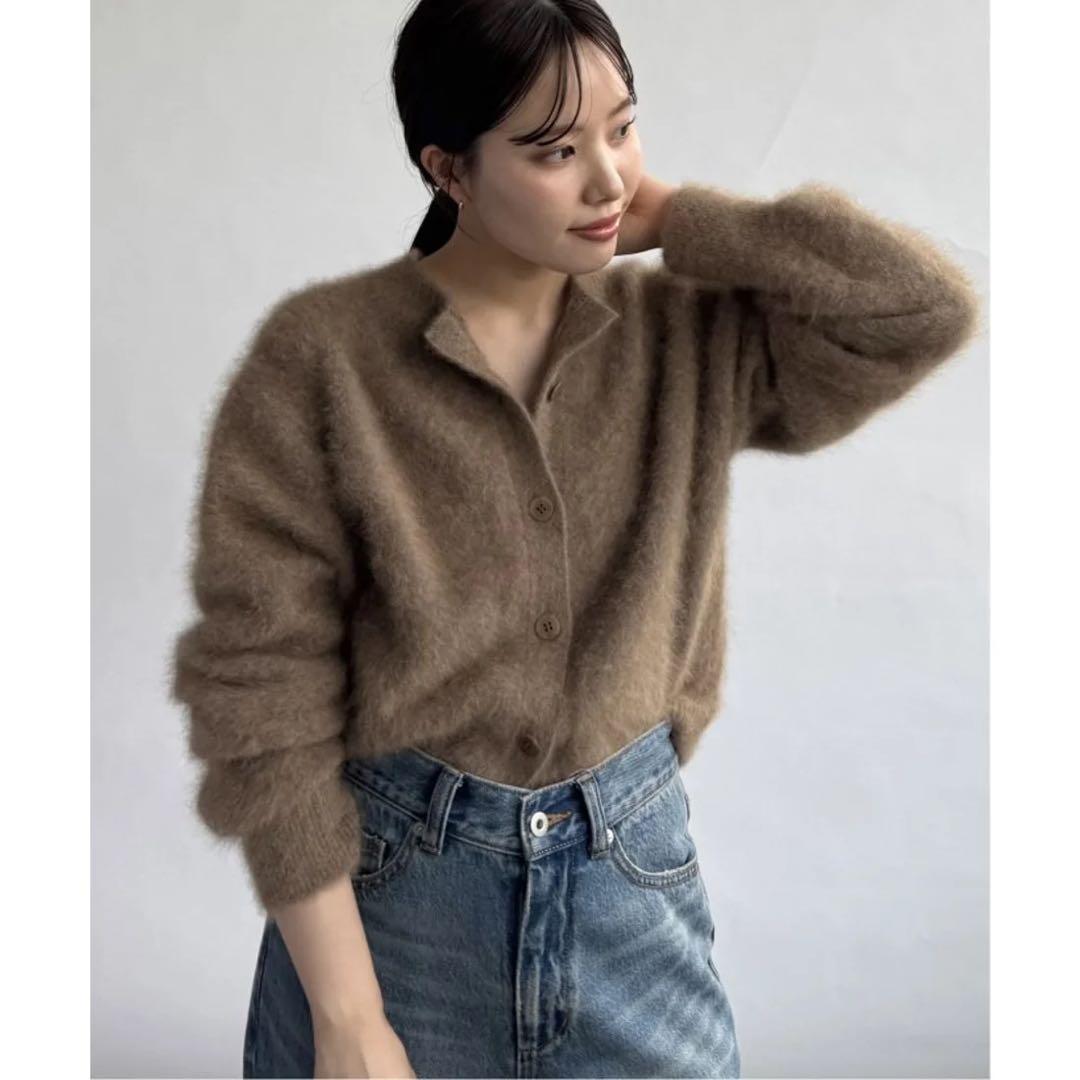 美品♡Plage プラージュ　Fur Back Open プルオーバー ブラウン