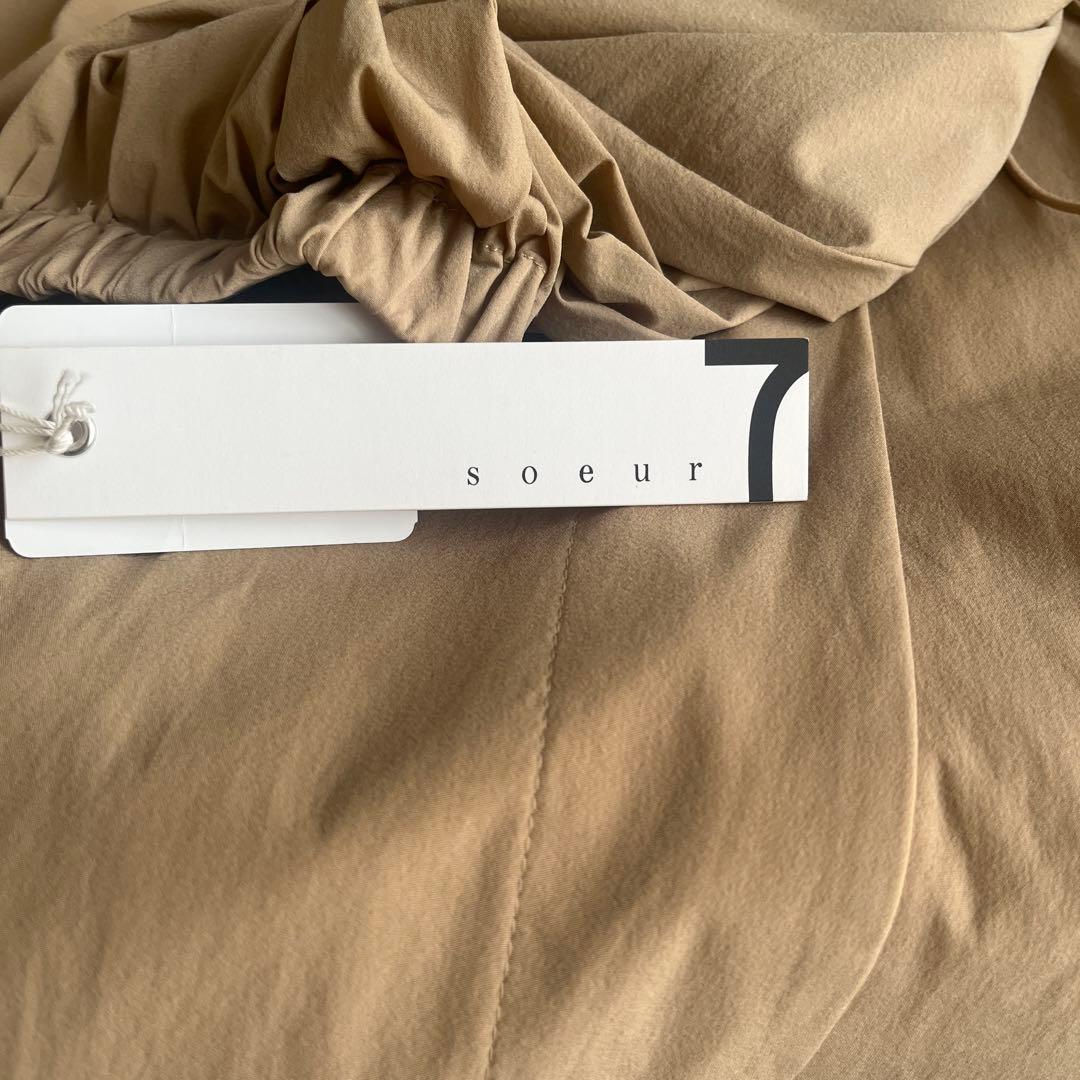 Mimi　soeur7 スコットクラブ　ギャザートレンチコート　Mサイズ