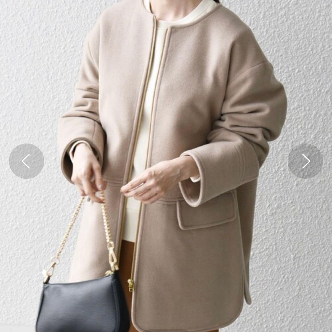 【24FW✨】SHIPSany 定価2万3千円　ノーカラーコート