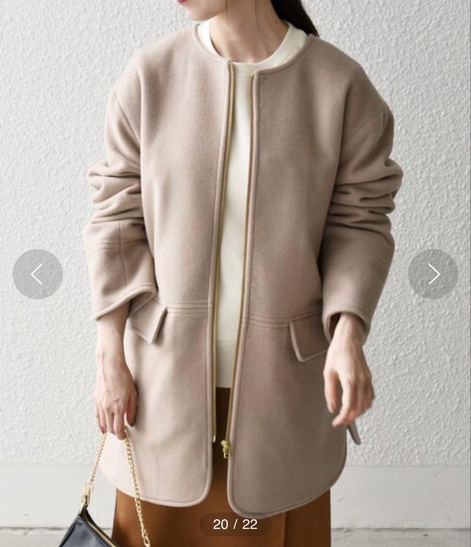 【24FW✨】SHIPSany 定価2万3千円　ノーカラーコート