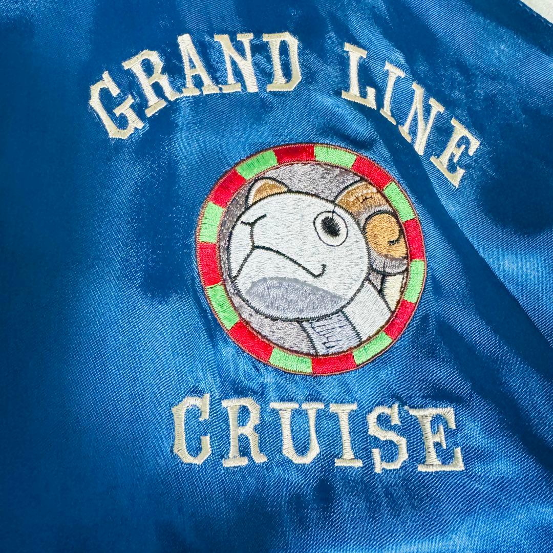 ONE PIECE ワンピース スカジャン ゴーイングメリー号 青 ブルー XL