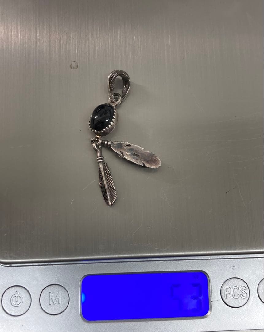 【メキシカンジュエリー】シルバー925チェーンブレスレット　フェザートップ